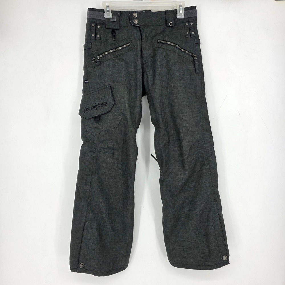 686 Smarty Pants Womens Extra Small Dark Heather Lowrise Snowboard Infidry‎